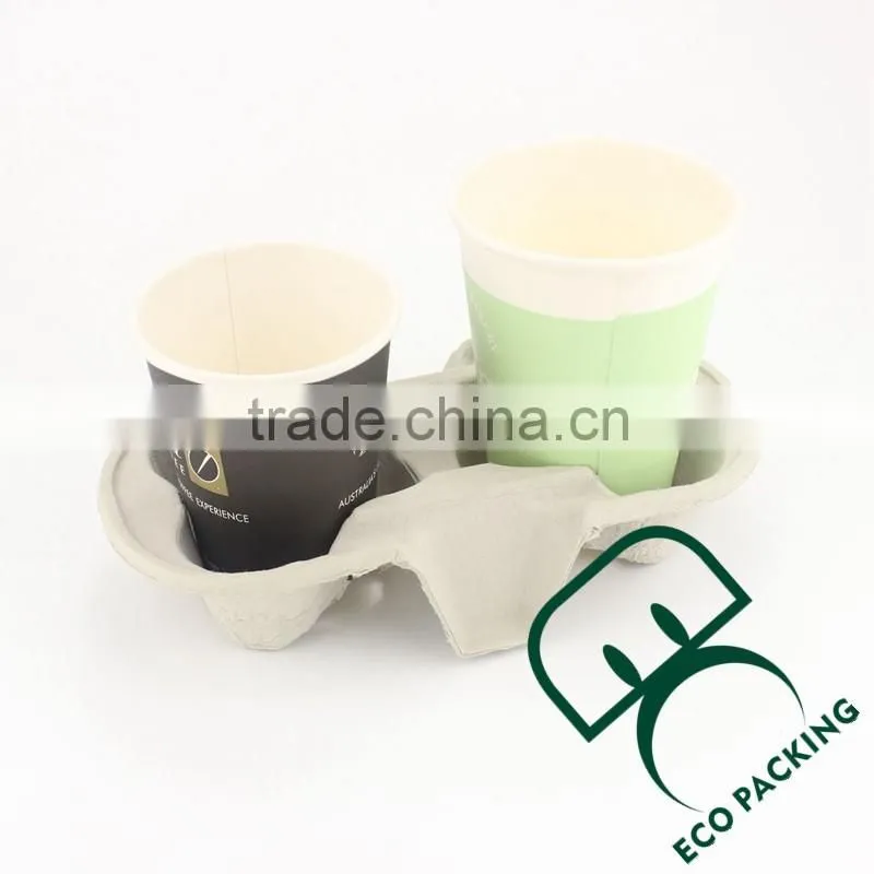 paper board take away 4 cups coffee cup tray