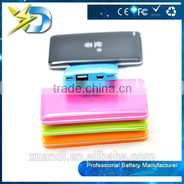 five color mobile power bank 4000mah