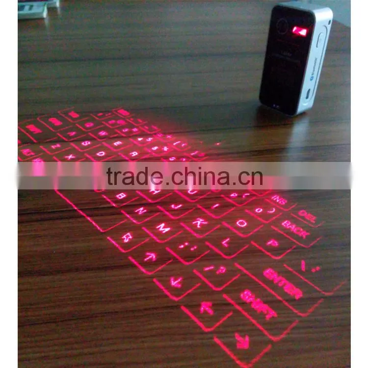 2015 hot sell projection virtual wireless mouse and keyboard bluetooth laser keyboard for iphone and android phone