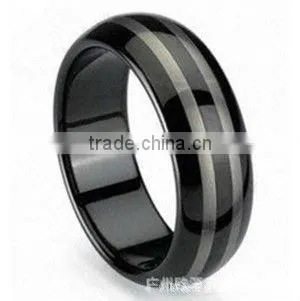 men's laser tungsten ring, Black IP tungsten carbide ring, Tungsten ring for men,Charm accessory