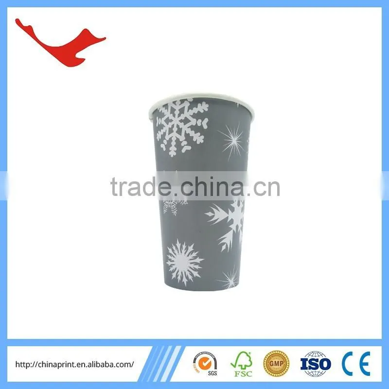 005 Christmas cheap paper cups 12oz