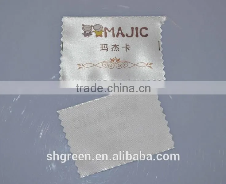 full color printing label for polo shirt