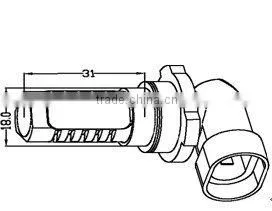 auto led fog lamp/led fog bulb/car led fog light