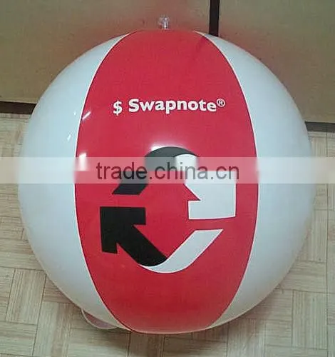 inflatable beach ball smile face
