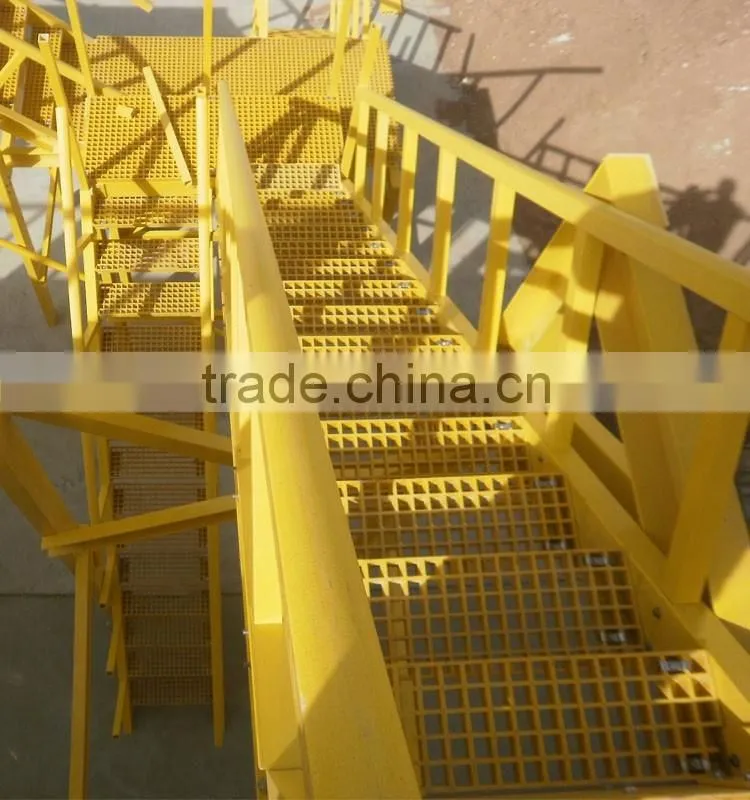 Anti-corrosion fiberglass platform step ladder