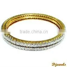 Diamond Gold Bangles, Bridal Bangles, Bangles Jewelry