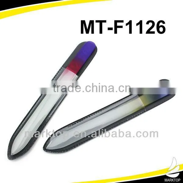Gradient color glass nail file