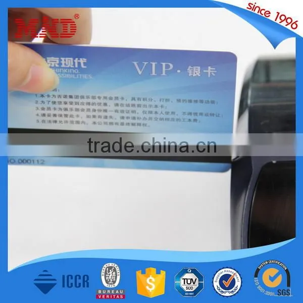 MDP09 different serial number college student RFID ID card with barcode magnetic strip