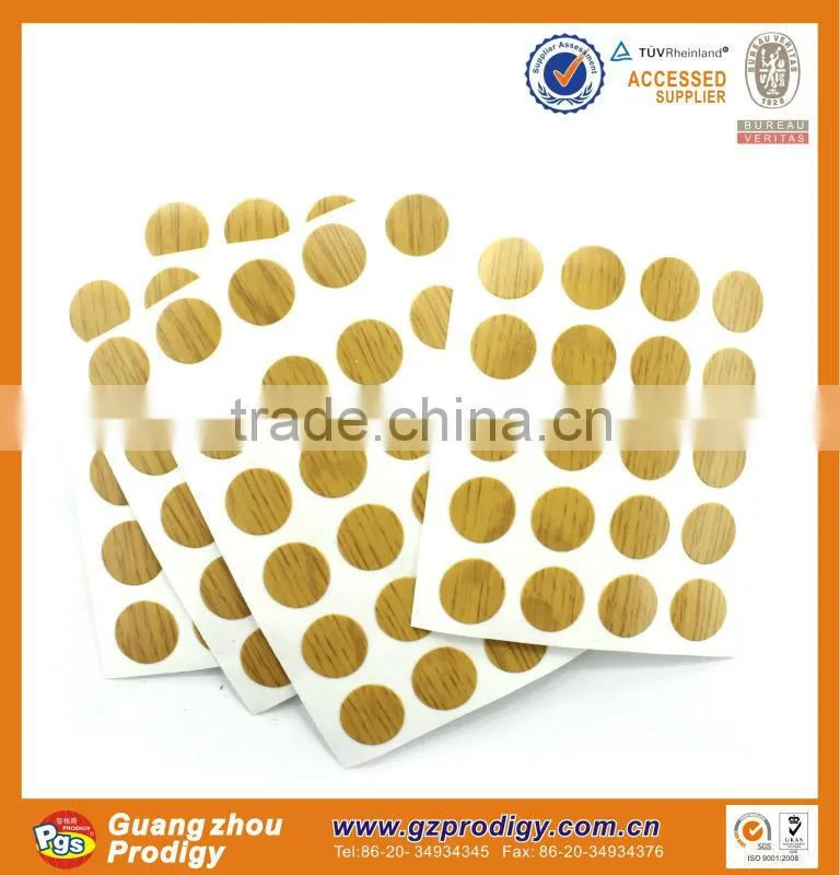 furniture accessary screw cover stickers for furniture pvc screw cover caps