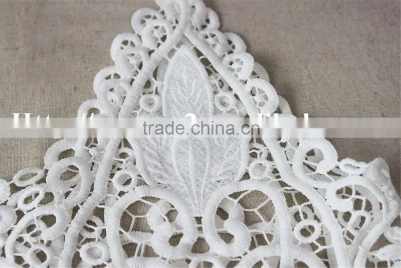 high quality big lily flower pattern polyester kintted embroidery vest for wholesale