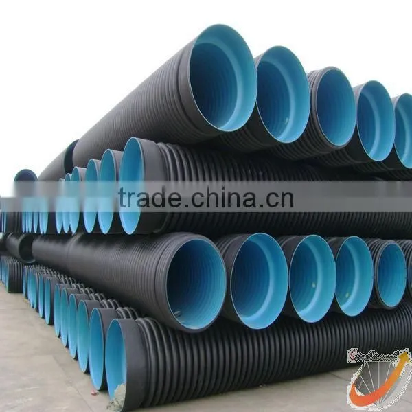HDPE double wall corrugated pipe