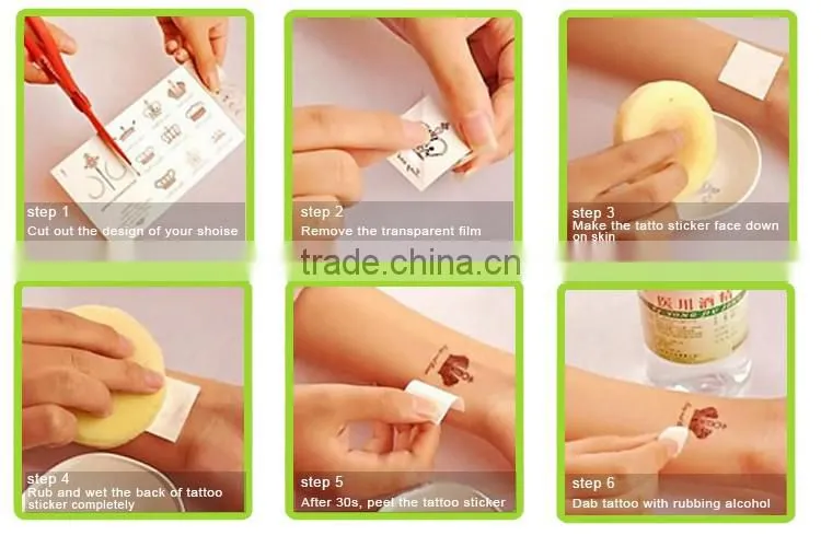 Non-toxic fashion custom metallic body sticker water transfer colorful body decorative bulk temporary tattoo