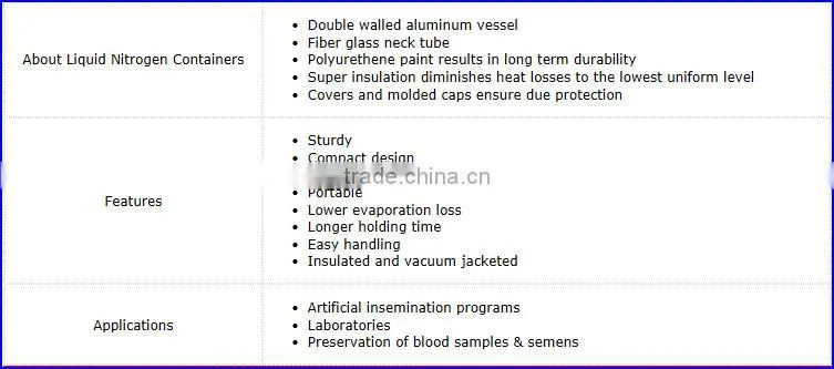 YDS-10 Biological use liquid nitrogen dewar/LN2 container/ tank /dewar
