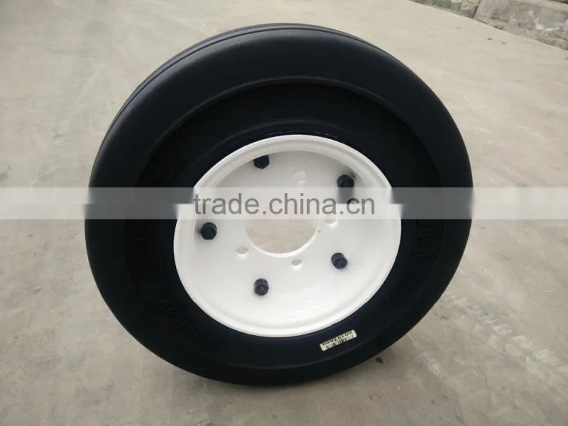 hot sale high quality 4.00-8 205 75 15 solid rubber tires for tractors with free shipping