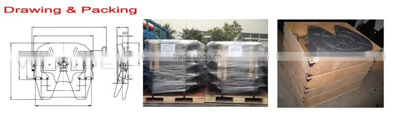 China ISO Heavy Duty Truck Fifth Wheel Plate