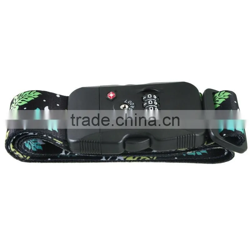 2017 HOT SALE luggage bag belt suitcase secure strap boot belt with TSA lock for gift for air