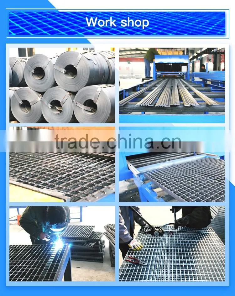 hot galvanized steel grating/drainage gutter steel grating cover