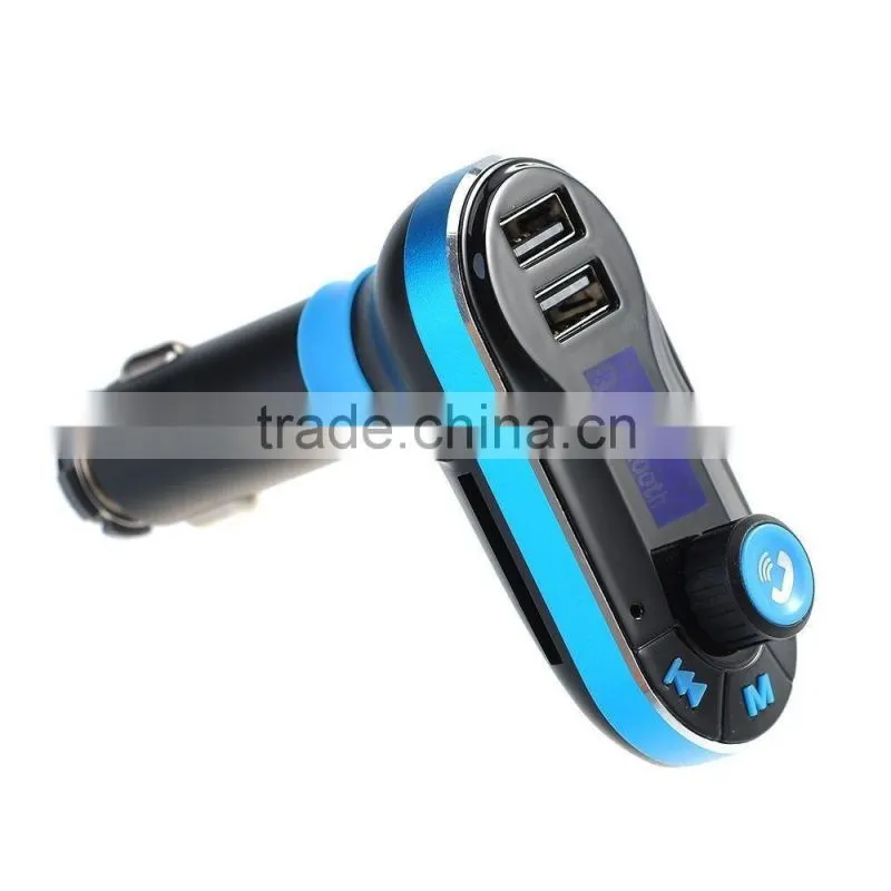 New design dual usb Wireless Bluetooth car FM Transmitter MP3 Player Car Kit Charger for iPhone6 Samsung