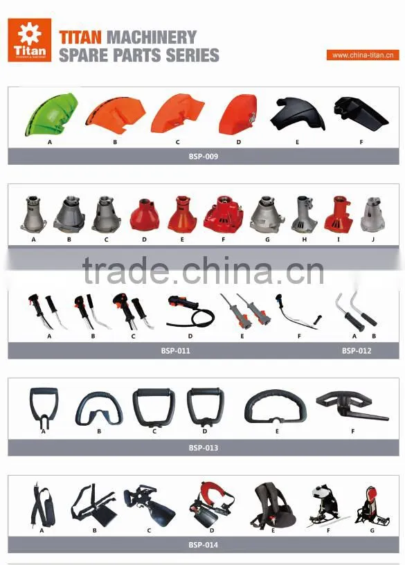 Gasoline brush cutter spare parts/ high quality spare parts for brush cutter