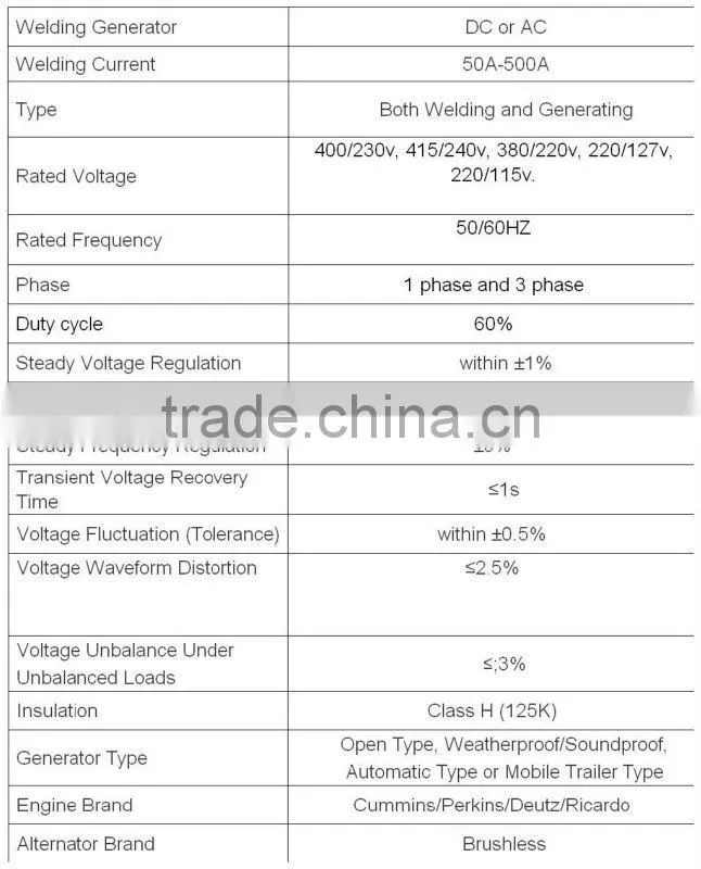 300A Welding Generator Set