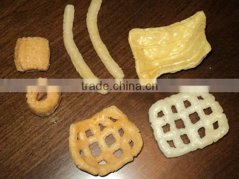 Fried wheat flour puff snack making machines
