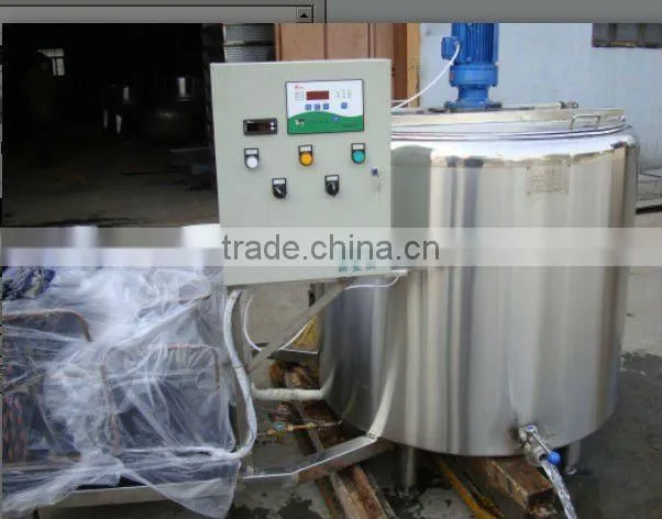 2000L horizontal Milk cooling tank milk chiller