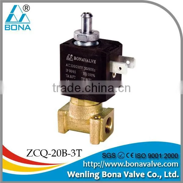 1/4'' normally closed plastic liquid solenoid valve ZCS-27P