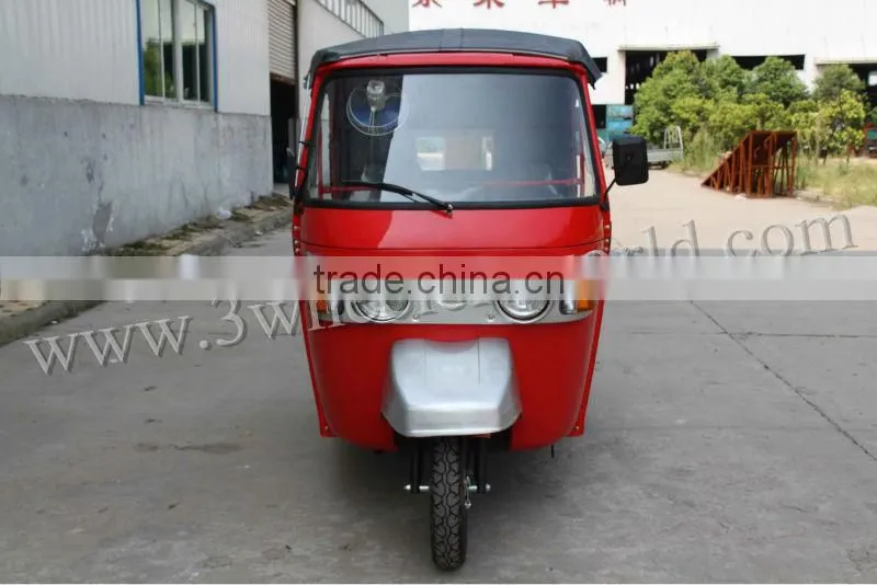 Bangladesh 150cc CNG India Tuk Tuk Bajaj Rain Cover Adult Tricycle for sale
