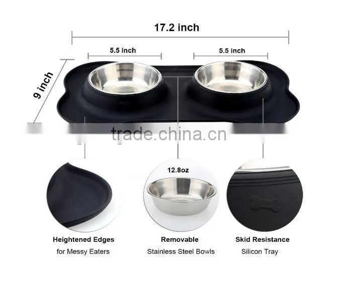 24 oz Feeder Bowl Pet Bowl for Dogs Cats and Small Pets