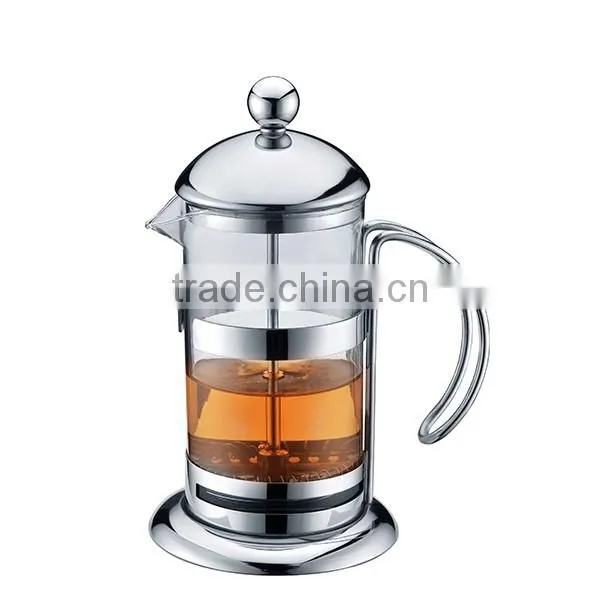 34 oz French Press Coffee Maker,Hi Qualty Stainless Steel Frame - borosilicate Glass