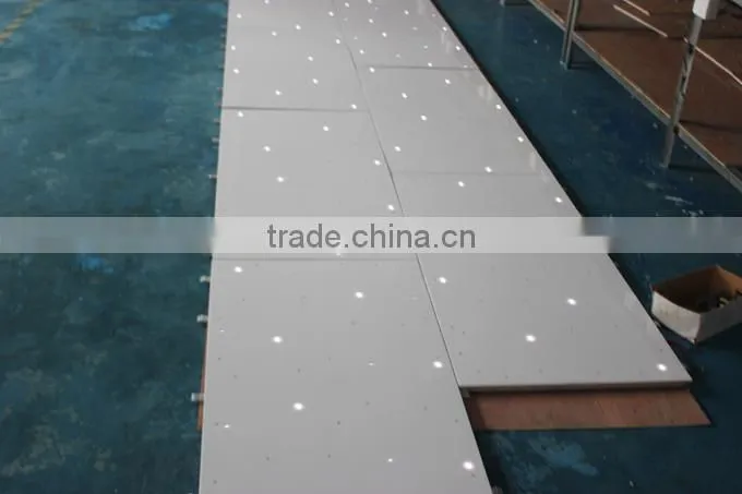 Acrylic/party/wedding/event starlit Black&white LED dance floor
