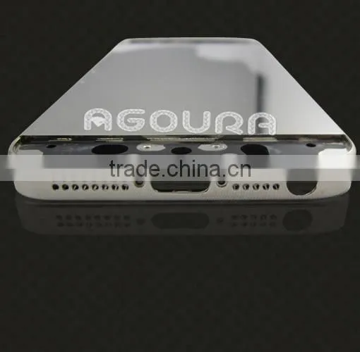 luxury 24k platinum back cover mirror housing for iphone 5s