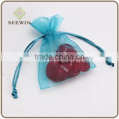 wholesale drawstring organza gift bags for cut flowers