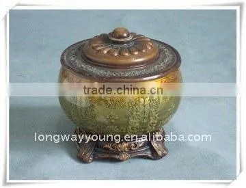 Round colored Jewellery box