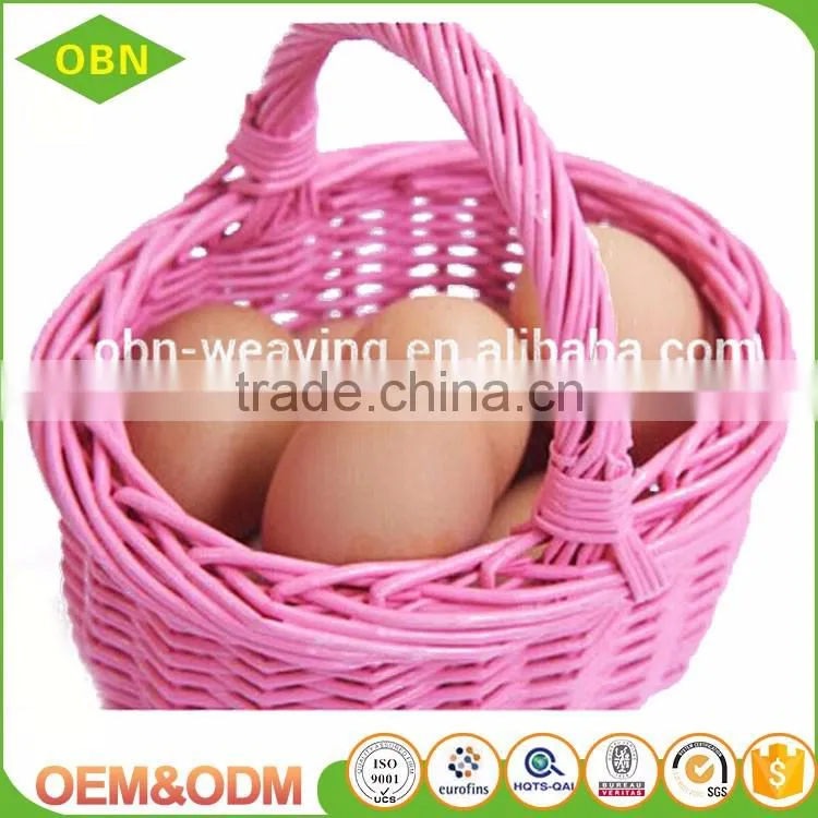 Wholesale newest and cheapest handmade colored fancy names wicker baskets or gift baskets