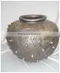 Home and garden fiberglass flower antique vase / bronze color vase