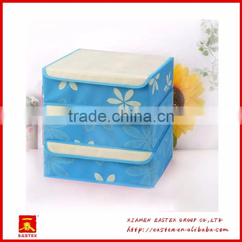 High quality peach skin 24 grid socks/bra/briefs storage Box