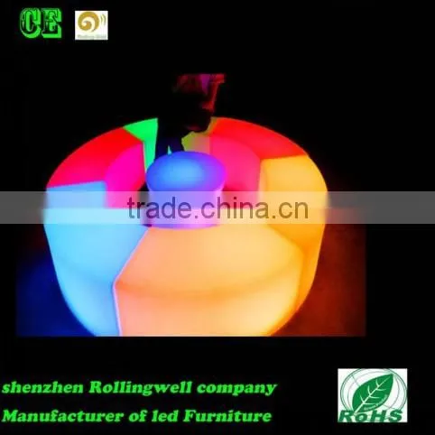 led curve stool snake shape lighting furniture