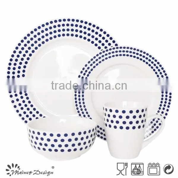 white high quality ceramic porcelain popular design latest dinner set