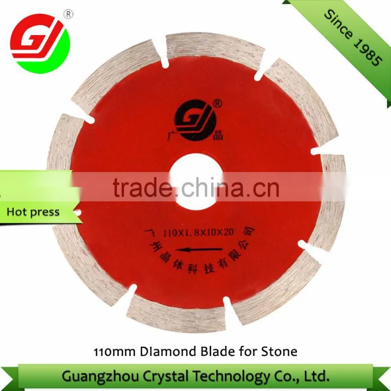 110mm diamond blade for stone /diamond saw blade for marble/granite/diamond tool manufacturer