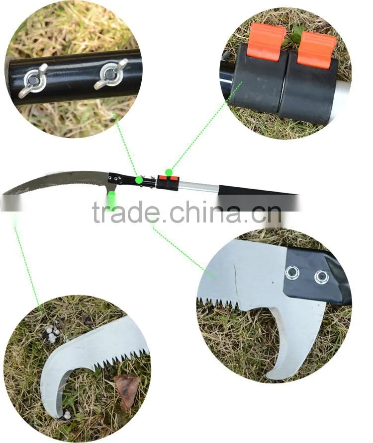 5m aluminum handle telescopic tree pruner with saw