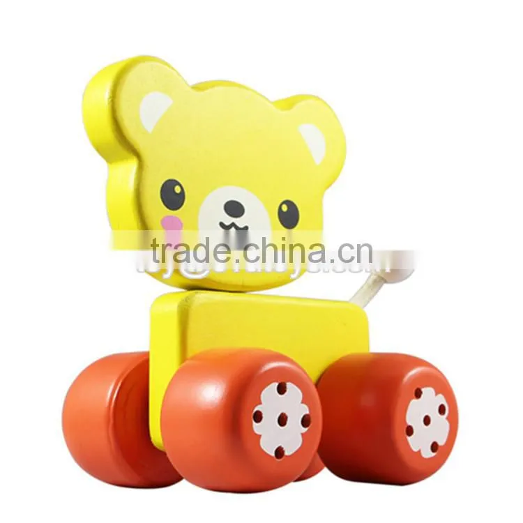 Best design cartoon animals small wooden toys for kids W04A042