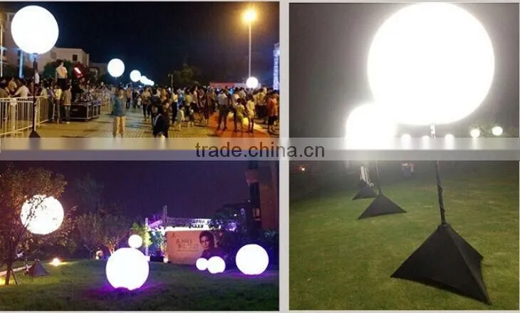 Customized logo Inflatable Tripod Stand Lighting Balloon for party