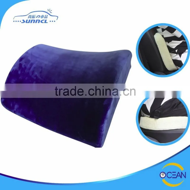 Velvet Fabric Cover Soft Memory Foam Comfortable Coccyx Cushion, Car Seat Cushion