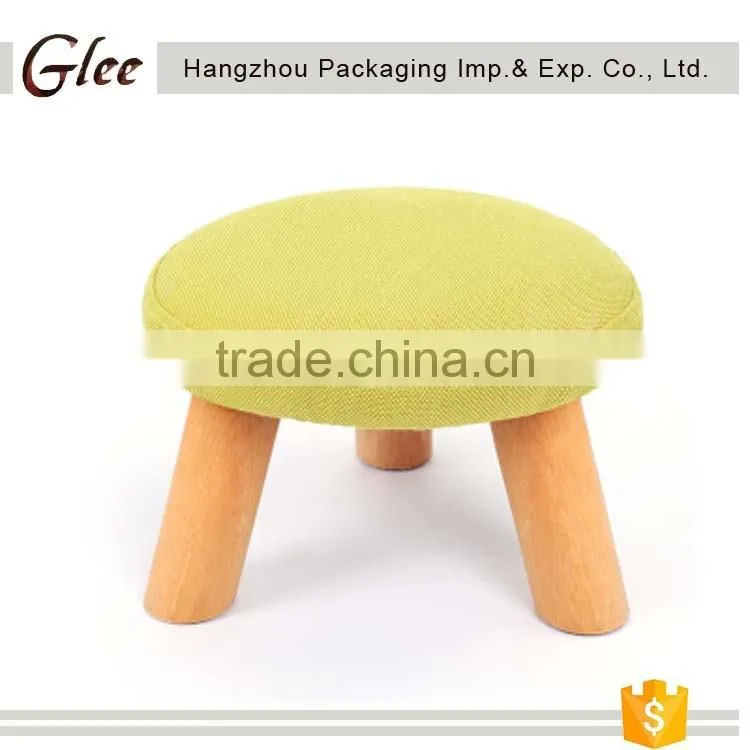 Lovely cute pretty Round Shape Wooden Feet Stool for children