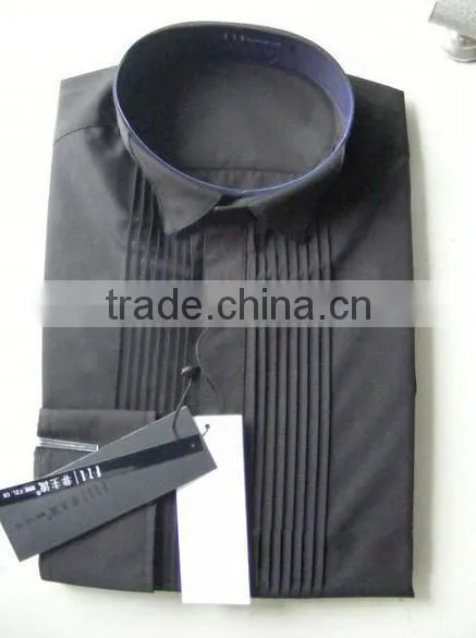 White BLACK Man tuxedo dress shirts