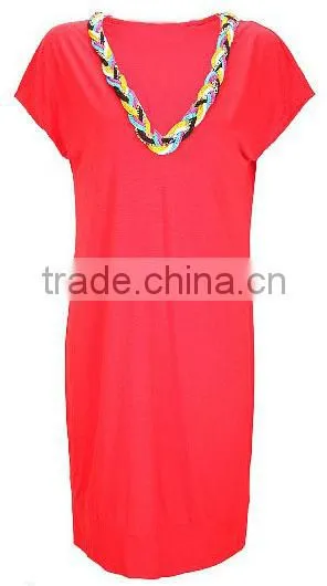 Casual dress manufacturer loose fitting short sleeve ever pretty dress