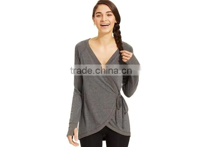 girls wrap over ballet cardigan dance crop tops wholesale