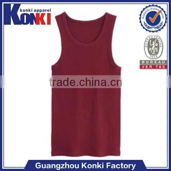 Colorful mens polyester plain racer back tank tops