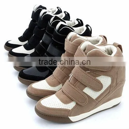 2ssd0193 Hidden wedge heel fashion sneakers comfortable!